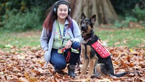 Dog who rescued Nantwich student from fire wins national award
