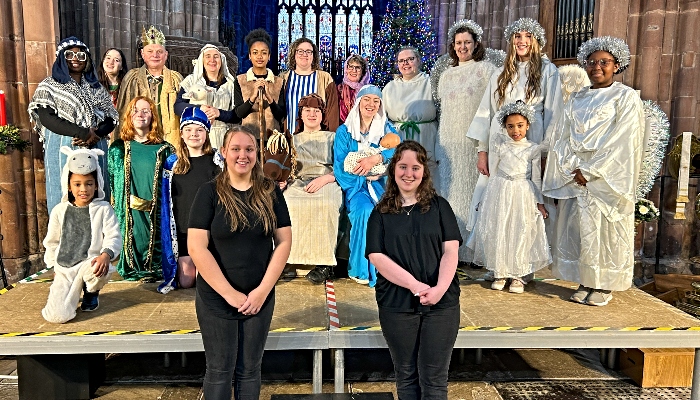 The cast of St Mary’s Nantwich Crib Service 2023 (1)