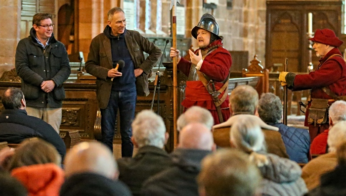 A member of The Sealed Knot talks about his weaponry (1)
