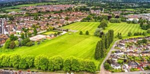 Aerial view of Barony Park - photo by Paul Baker