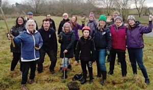 More than 20 take part in wildflower planting in Nantwich