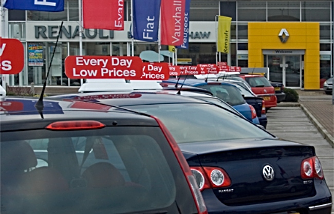 Cars for sale - creative commons licence by Paul Harrop