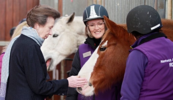 The Princess Royal meets pony Bernard and volunteers (1)