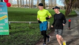 Nantwich man completes double-marathon for children’s charity