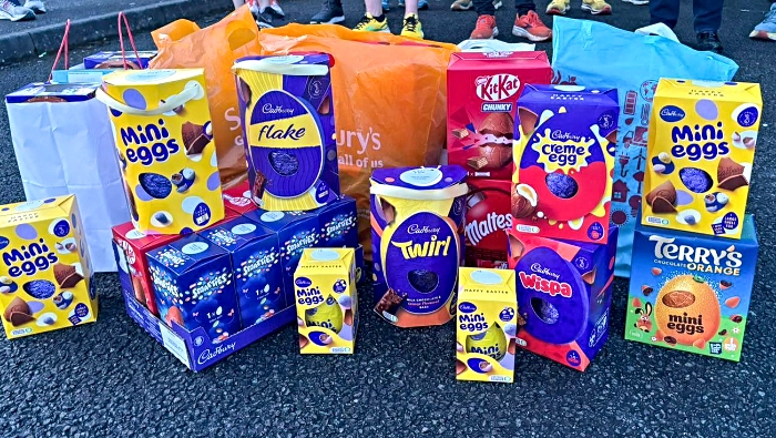 Easter eggs donated by Nantwich Running Club to Chance Changing Lives (1)