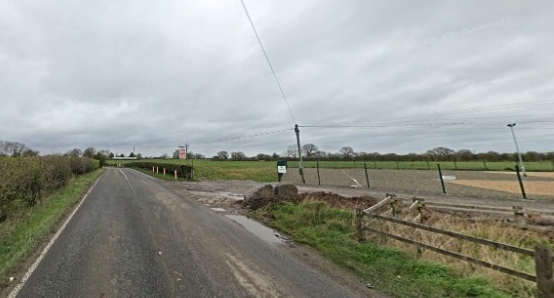 The application site is off Middlewich Road at Minshull Vernon (Google) (1)
