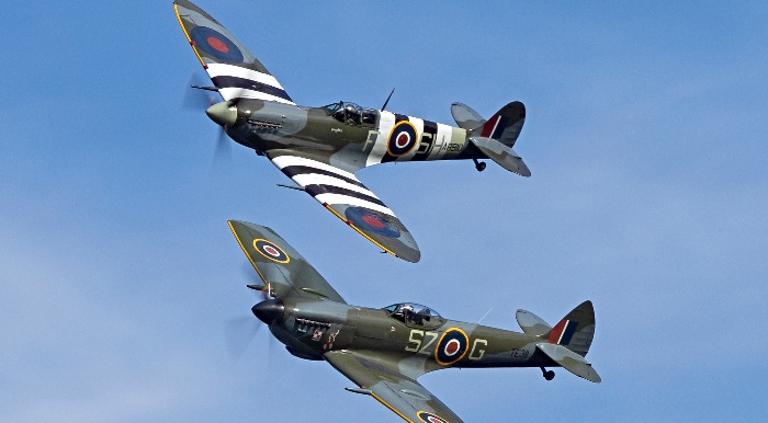 Battle of Britain Memorial Flight Spitfires - photo by Darren Harbar (1)