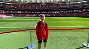 Young Nantwich footballer trains with Atletico Madrid