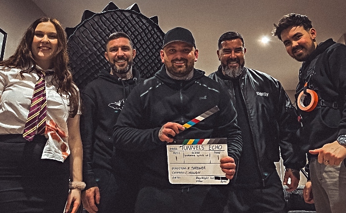 Production crew on Tunnels Echo