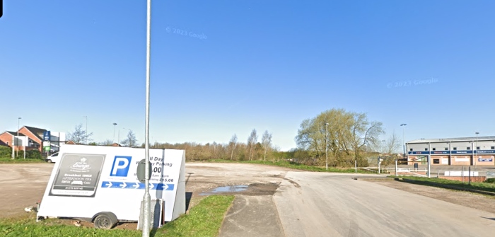 land for new car wash nantwich - google maps pic