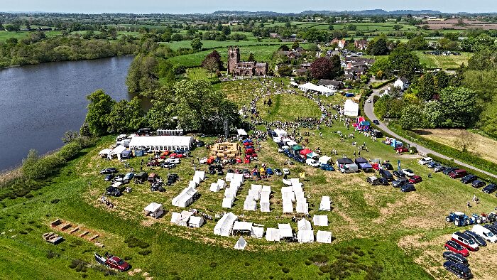 Aerial view of Marbury Merry Days 2024 (3)