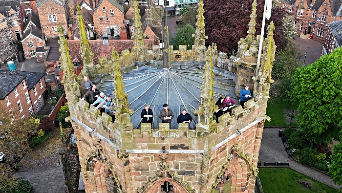 Ascension Day tower roof service atop St Marys Nantwich - May 2024 (1) (1)