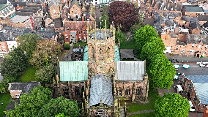 Ascension Day tower roof service atop St Marys Nantwich - May 2024 (2) (1)