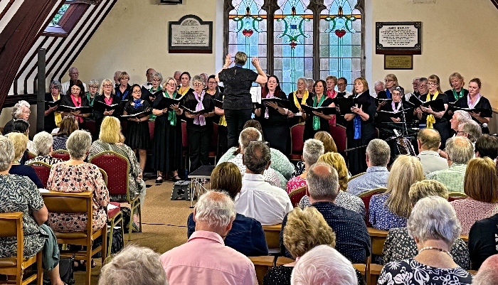 Assistant Musical Director Clare Shackleton conducts Wistaston Singers (1)