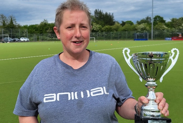 Walking Football Captain with cup