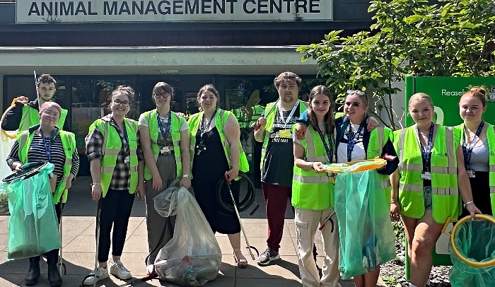 Reaseheath students clean up litter along River Weaver