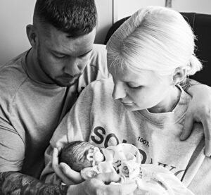 Theodore with parents Greg Gill and Charlotte Wilson - photo by charity 'Remember My Baby’