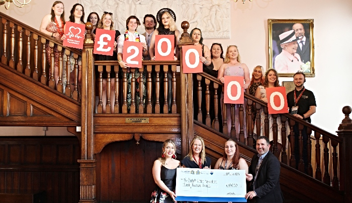 £20000 cheque handover Reaseheath Hall