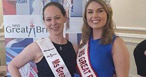 Anya (left) in Ms Great Britain finals