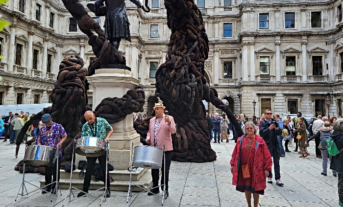 Barbara at Varnishing Day Royal Academy of Arts