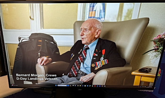 D-Day veteran Bernard Morgan featured in a video interview (1)