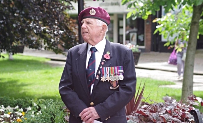 D-Day veteran Frank Tew, from Nantwich