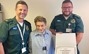 Ambulance Service honours volunteer for 50 years’ service