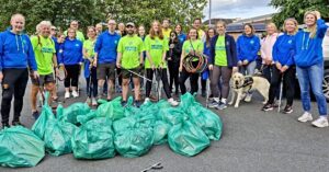 Nantwich runners take part in town litter pick