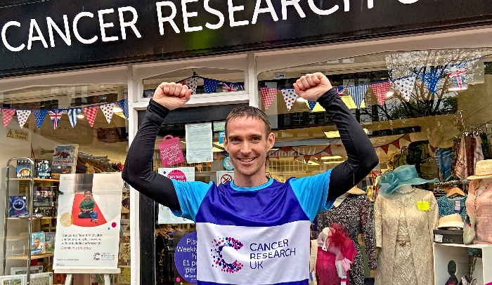 ultra run - Paul Dean after a previous charity run for Cancer Research UK (1)