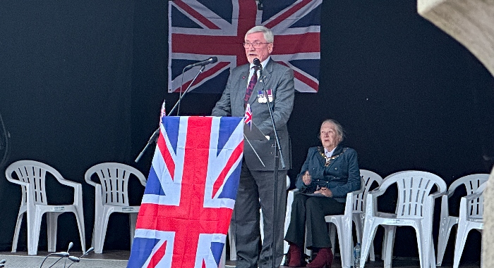 Phil Reade from Royal British Legion reads General Eisenhower’s D-Day Speech (1)