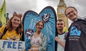 Nantwich environment campaigners join Westminster protests