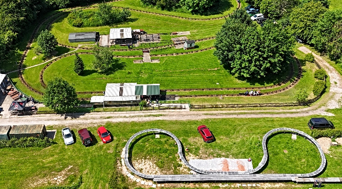 The Peacock Railway with new Gauge 1 railway in foreground (1)