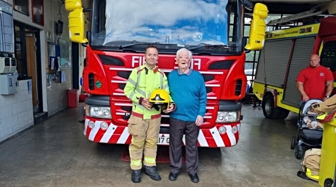 Ted at Nantwich Fire Station