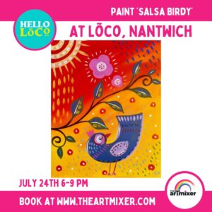 The ArtMixer’s “paint and sip” session at Loco in Nantwich