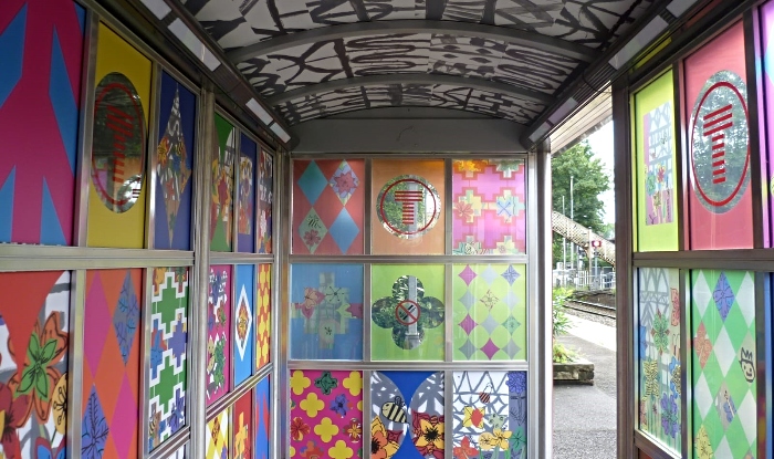 railway station shelters - artwork