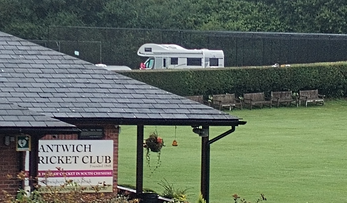travellers on Nantwich CC grounds