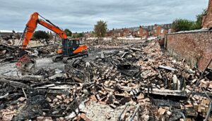 Three men charged in connection with massive Crewe fire