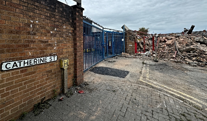 Catherine Street fire clean up