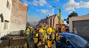 Fire crews leave as clean-up after huge Crewe blaze continues