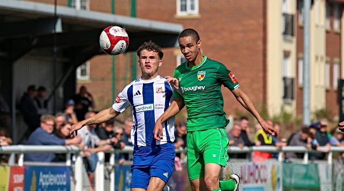 First-half - Byron Harrison eyes the ball (1)