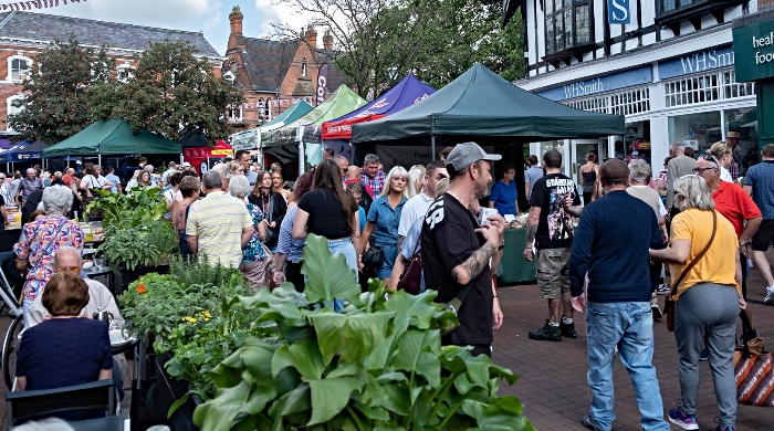 town centre shot 2023 - festival crowds