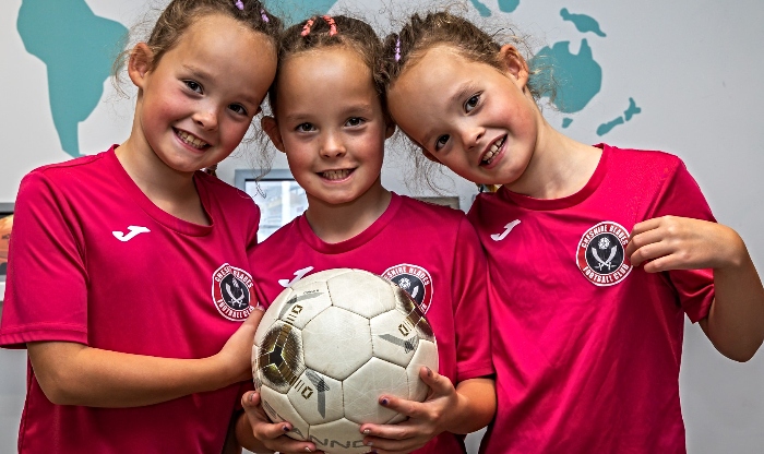 Hat-trick! Triplets for Cheshire Blades Pink Panthers