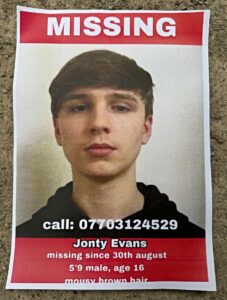 Missing Jonty poster