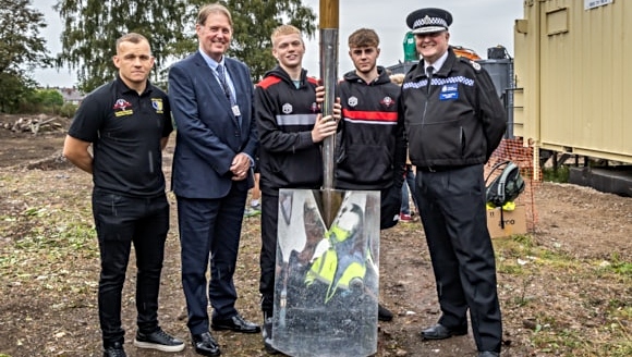 Police and new boxing gym in Crewe