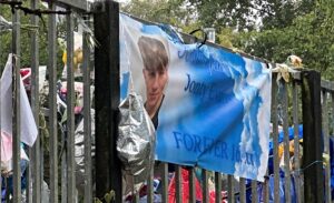 Shrine created for Jonty Evans week on from tragic death