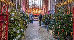 Lighting up Nantwich with Christmas Tree Festival