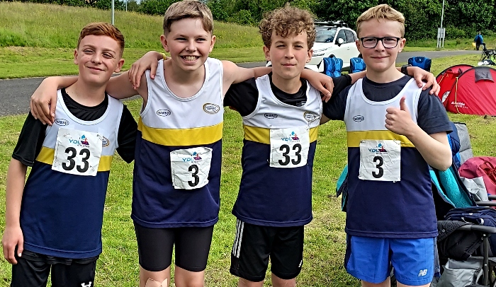 Young athletes from Crewe & Nantwich Athletics Club