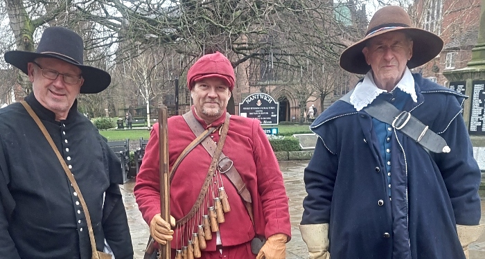 Colin Bisset (right) on Nantwich town square (1)