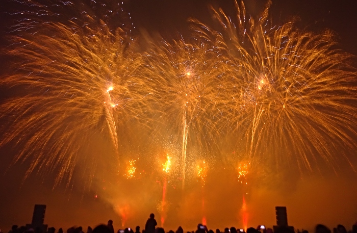 Fireworks display at Spooktacular