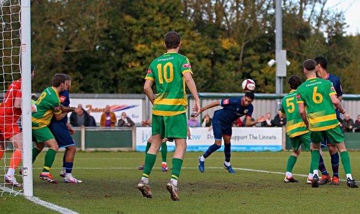 First-half - Dabbers goal - Kelvin Mellor heads it home at Runcorn